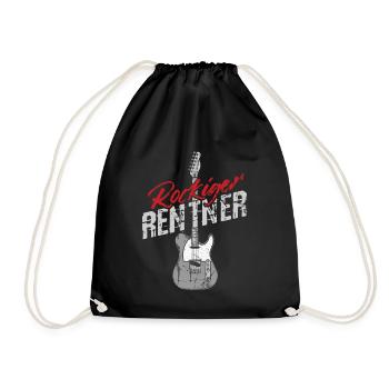 Gitarre Akustik Spruch Für E-Gitarre Konzert Gitar - Turnbeutel - Schwarz - Vorne