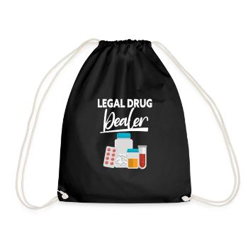 Pharmacy Pharmacist Medicine Pharmacist Gift - Drawstring Bag - black - Front