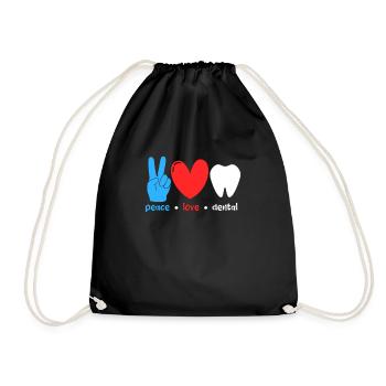 Dentist Dentist Dentist Teeth Gift - Drawstring Bag - black - Front