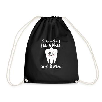 Dentist Dentist Dentist Teeth Gift - Drawstring Bag - black - Front