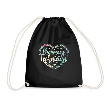 Pharmacy Pharmacist Medicine Pharmacist Gift - Drawstring Bag - black - Front
