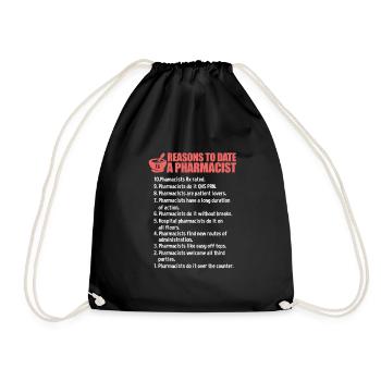 Pharmacy Pharmacist Medicine Pharmacist Gift - Drawstring Bag - black - Front