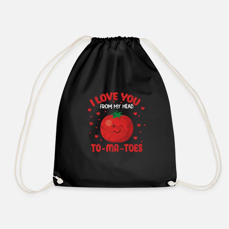 Tomate - Turnbeutel - Schwarz