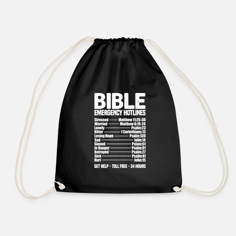 Jesus Christus Christ Bibel Religion Geschenk - Turnbeutel - Schwarz