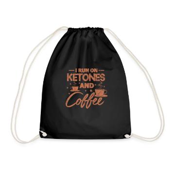 Keto Diet - Drawstring Bag - black - Front