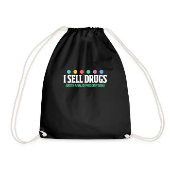 Pharmacy Pharmacist Medicine Pharmacist Gift - Drawstring Bag - black - Front