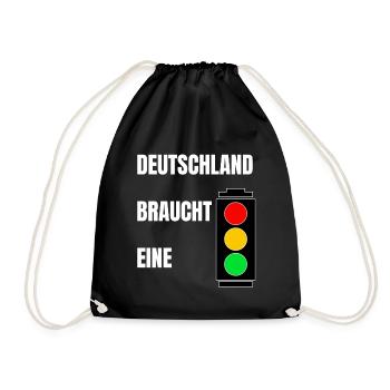 Deutschland braucht eine Ampel | Koalition - Turnbeutel - Schwarz - Vorne