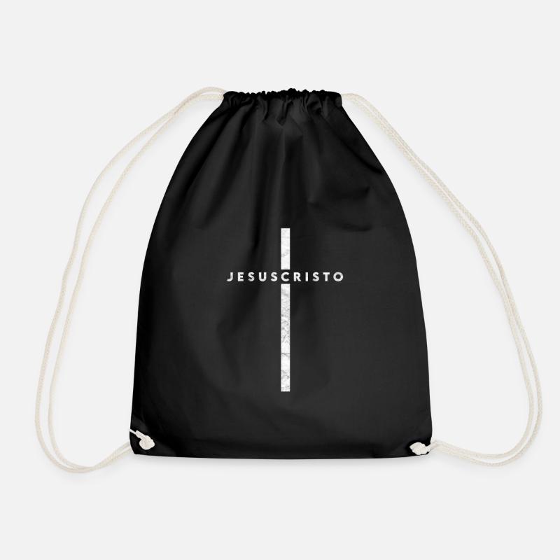 Jésus - Sac de sport léger - noir