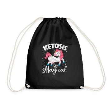 Keto Diet - Drawstring Bag - black - Front