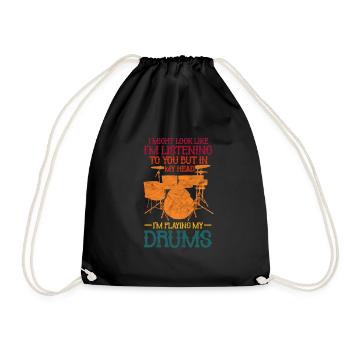 Percussion - Drawstring Bag - black - Front
