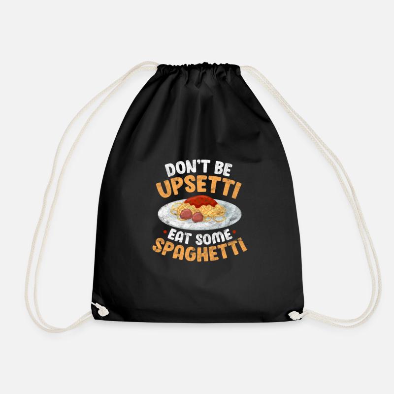 Spaghetti - Turnbeutel - Schwarz
