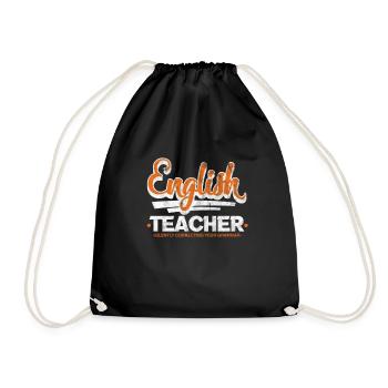 Professeur d’anglais - Sac de sport léger - noir - Devant