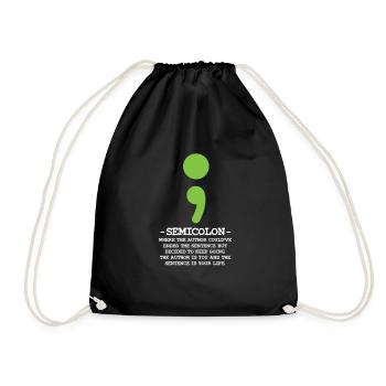 Mental health - Drawstring Bag - black - Front
