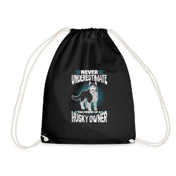 Husky - Drawstring Bag - black - Front