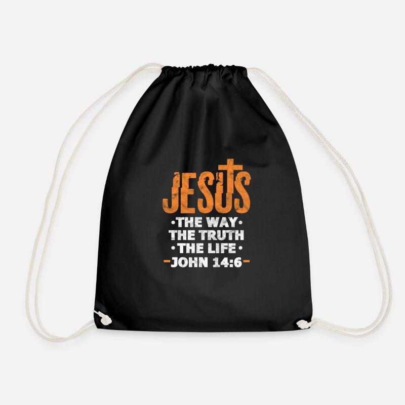 Jésus - Sac de sport léger - noir