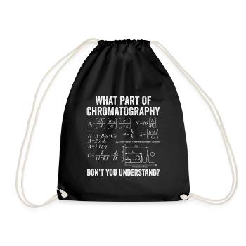 High Performance Liquid Chromatography Equation - Drawstring Bag - black - Front