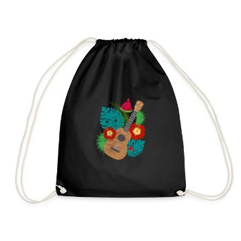 Ukulélé - Sac de sport léger - noir - Devant