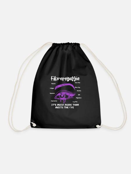 Fibromyalgia - Drawstring Bag - black