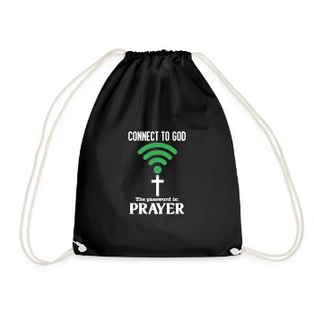 Pastor Parrer Priest Religion Church Gift - Drawstring Bag - black - Front