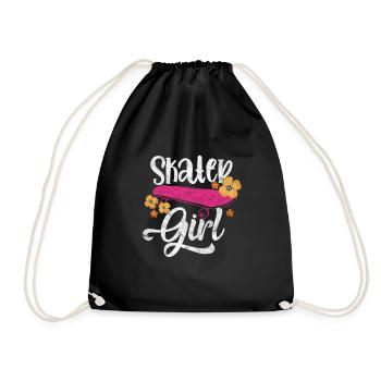 Skater Fille - Sac de sport léger - noir - Devant
