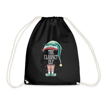 Weihnachten Ugly Christmas Klarinette La Clarinette - Sac de sport léger - noir - Devant