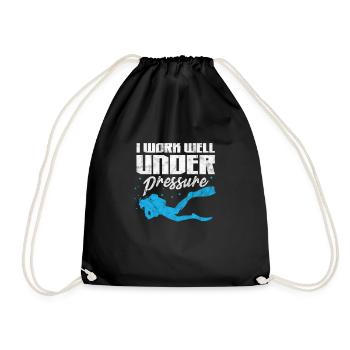 Diver - Drawstring Bag - black - Front
