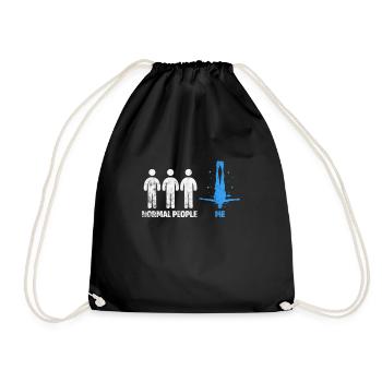 Diver - Drawstring Bag - black - Front
