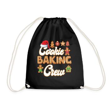 Cookie Baking Crew Cuisson de Noël - Sac de sport léger - noir - Devant