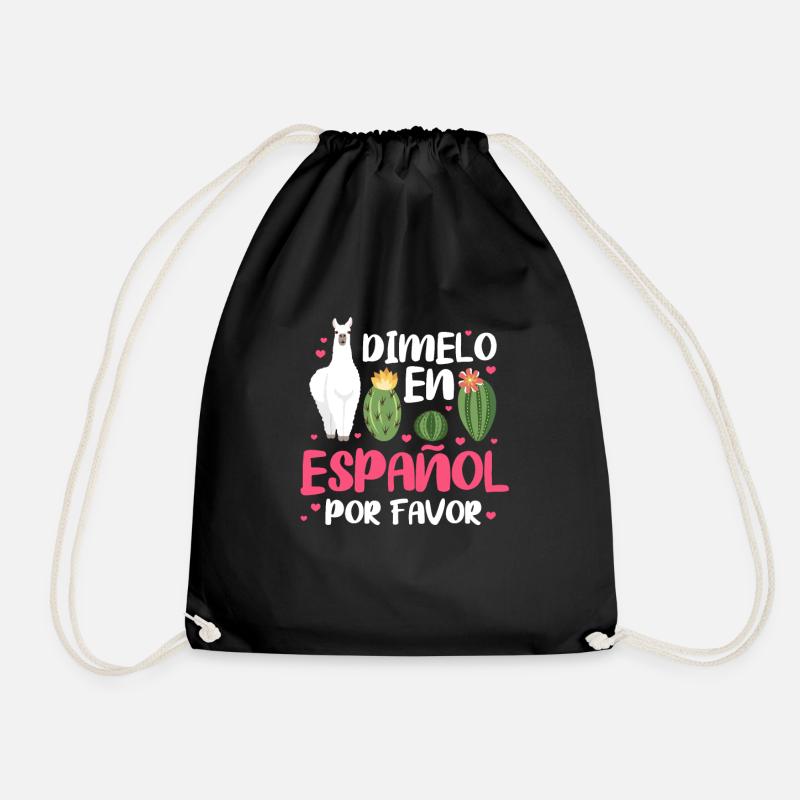 Spanischlehrer Spanisch Lehrer Schule Geschenk - Turnbeutel - Schwarz
