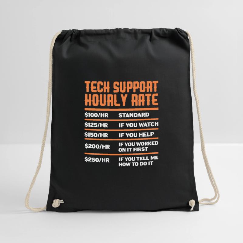 Technischer Support Computer It Admin Geschenk Turnbeutel