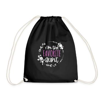 Aunt - Drawstring Bag - black - Front