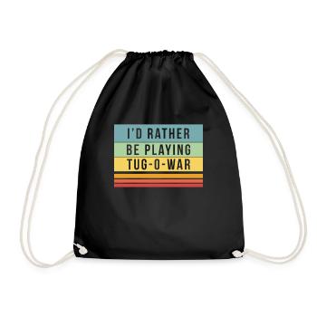 Je préférerais jouer au tir à la corde - Sac de sport léger - noir - Devant