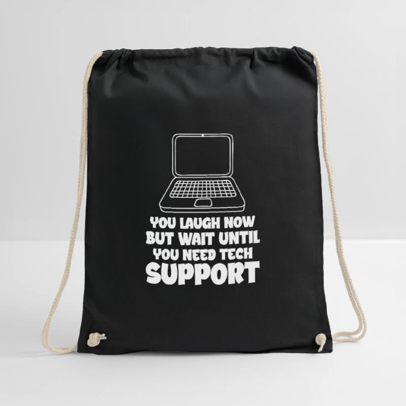 Technical Support Computer It Admin Gift Drawstring Bag