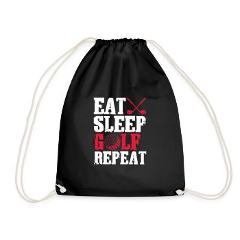 Golf Golfer Golf Club Golf Ball Cadeau - Sac de sport léger - noir - Devant