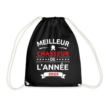 meilleur chasseur de l année 2022 - Sac de sport léger - noir - Devant