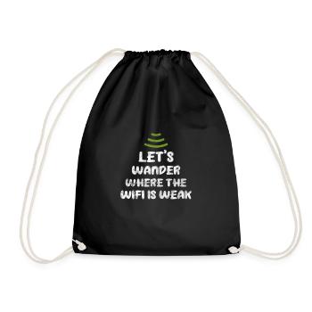 Forest - Drawstring Bag - black - Front
