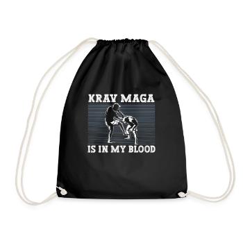 Krav Maga Kampfsport Krav Maga Trainer Krav Maga - Turnbeutel - Schwarz - Vorne