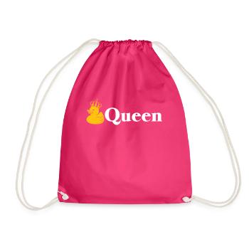 Canard en caoutchouc Cadeau Reine - Sac de sport léger - fuchsia - Devant