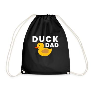 Canard Papa Cadeau Caoutchouc Canard Père Papa - Sac de sport léger - noir - Devant