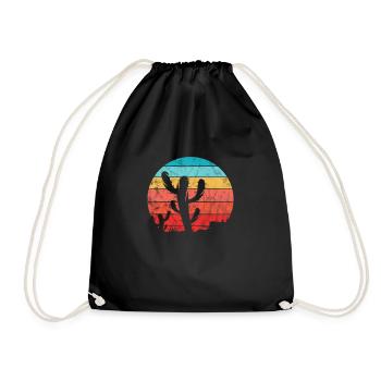 Cactus - Sac de sport léger - noir - Devant
