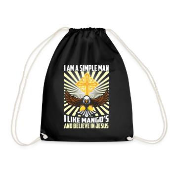 Jesus Fruit Christ Fruit God Christ Mango - Drawstring Bag - black - Front
