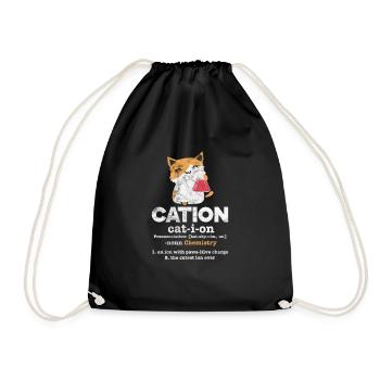 Chimie Chat Chimiste Laboratoire chimique Nerd Cadeau - Sac de sport léger - noir - Devant