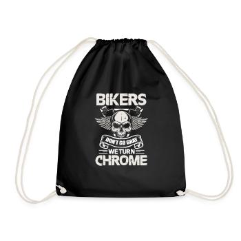 Biker - Turnbeutel - Schwarz - Vorne