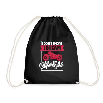 Biker - Drawstring Bag - black - Front