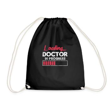 Doctor Medicine Doctor Doctor Physician Assistant Gift - Drawstring Bag - black - Front
