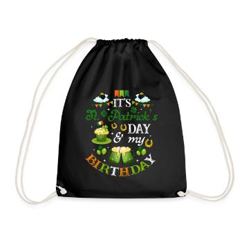 Anniversaire de la Saint-Patrick - Sac de sport léger - noir - Devant