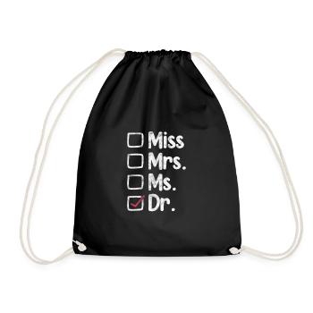 Doctor Medicine Doctor Doctor Physician Assistant Gift - Drawstring Bag - black - Front