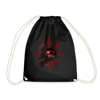 Vegvisir Odin avec Hugin et Munin - Vikings - Sac de sport léger - noir - Devant