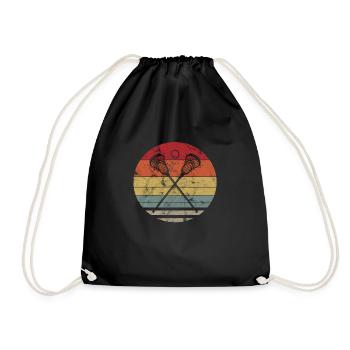 Lacrosse Sport Team Lacrosse Player Cadeau - Sac de sport léger - noir - Devant