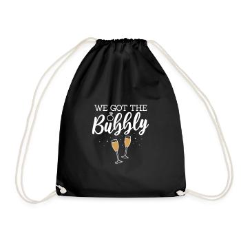 Enterrement de vie de jeune fille - Sac de sport léger - noir - Devant